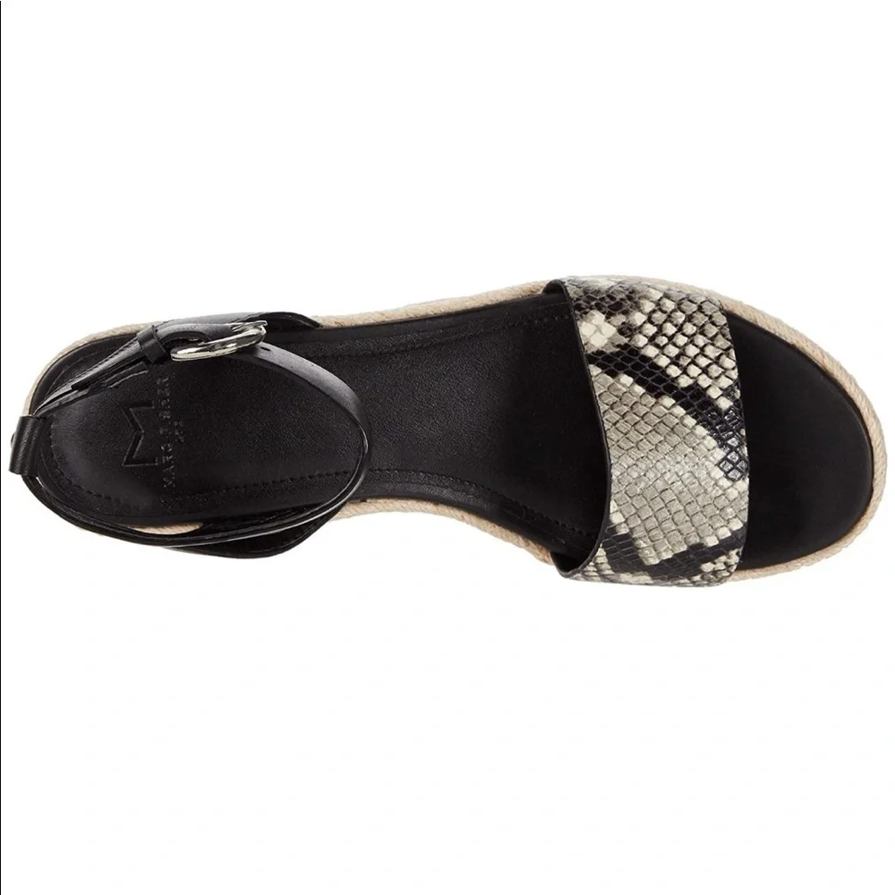 Marc Fisher LTD Gigli Platform Espadrille Leather Sandal